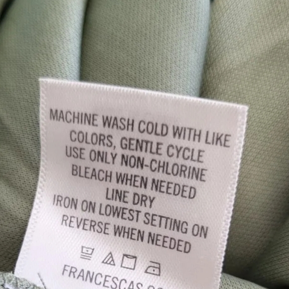 Francesca's Green & Black Animal Print Short Sleeve A-Line Dress - Picture 9 of 12